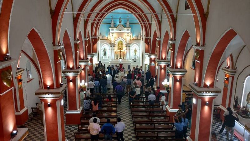 El Obispo bendijo las refacciones del templo de San Juan Bautista en Tinogasta