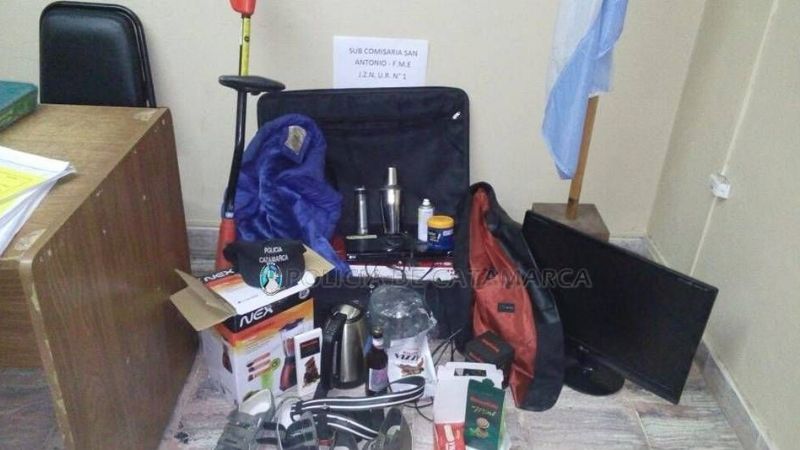 Demoran a dos adolescentes y recuperan elementos robados en Fray Mamerto Esquiú