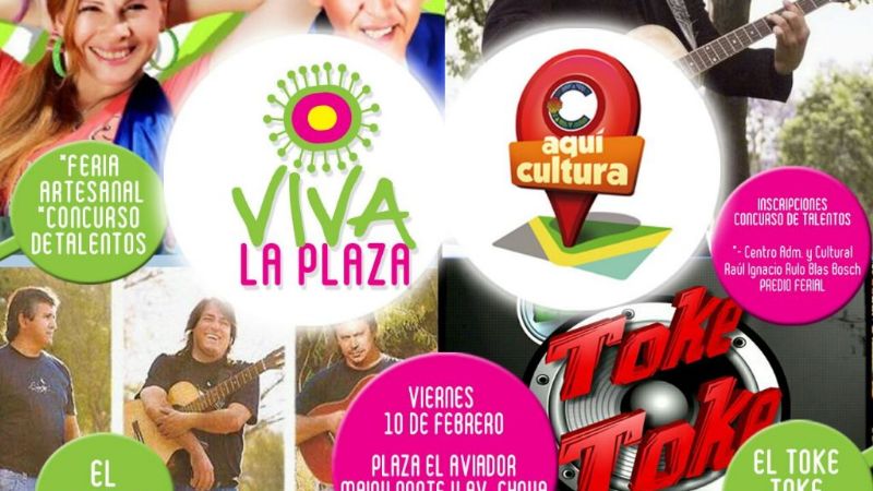 “Viva la Plaza” y “Aquí Cultura” en la Plaza El Aviador