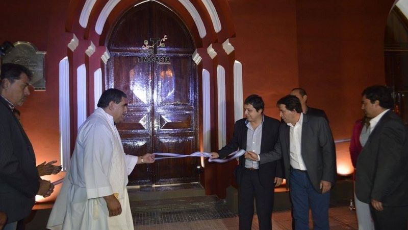 Nóblega inauguró refacciones en la Iglesia San Juan Bautista