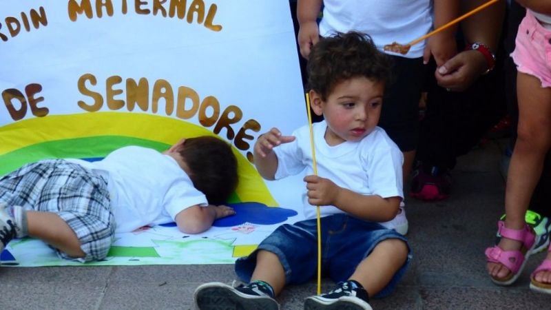 Los pequeños del Jardín Maternal en el Día Internacional contra el Cáncer Infantil
