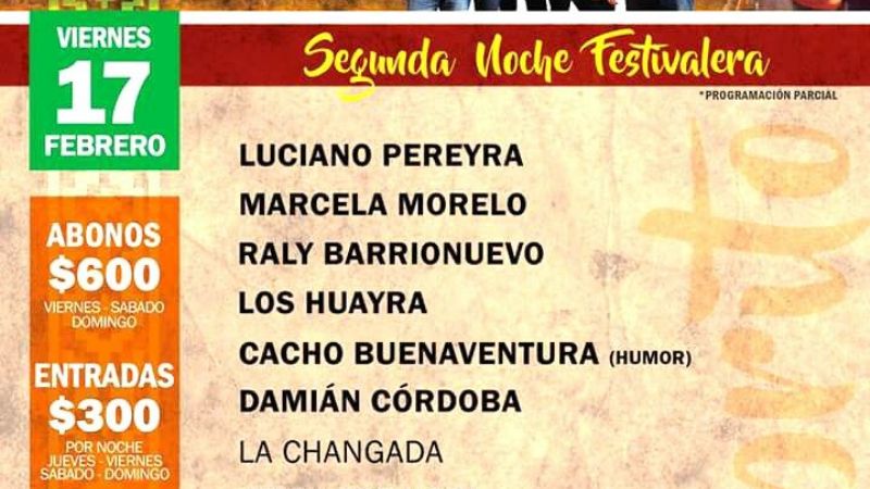 Cabrito 2017: desde anoche Recreo es una fiesta