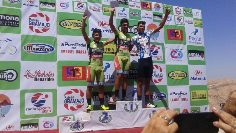 "Kuky" Vargas se subió al podio en la Vuelta a San Juan
