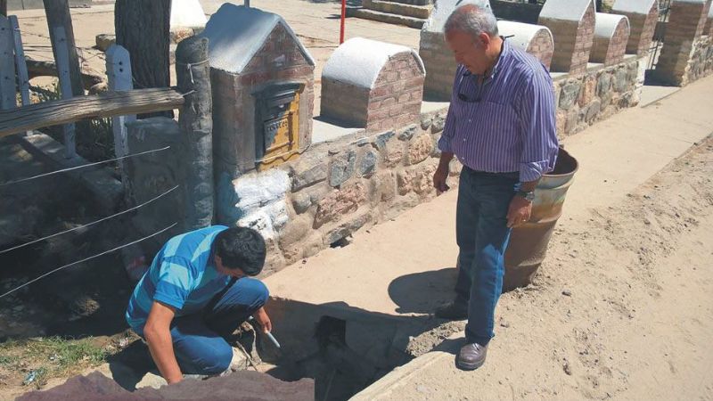 Marcial recorrió obras de pavimentación de la Ruta 40