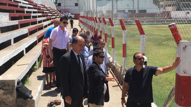 Visitaron la cancha de Villa Cubas