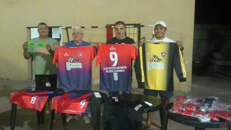 Federal C: Unión Ferroviaria donó indumentaria a San Martín