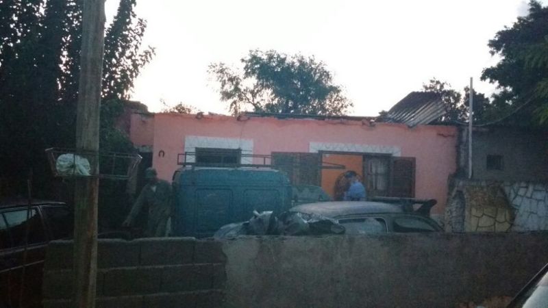 Voló el techo de una vivienda en San Antonio