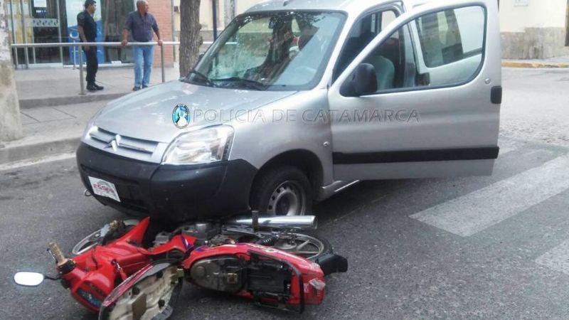 Choque en pleno centro