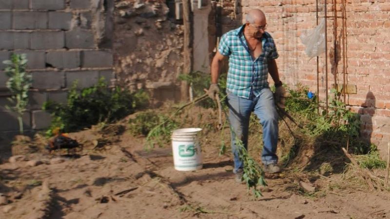 Con apoyo de la “Muni”, el “Círculo” limpió el terreno de su futura sede
