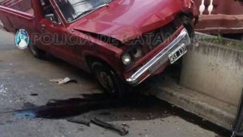 Choque y vuelco en la Capital