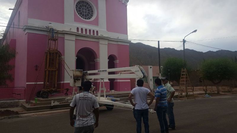 Todo preparado para las festividades de la Virgen de La Candelaria