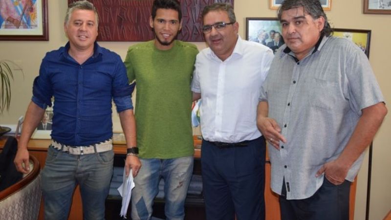 Jalil recibió en su despacho al “Chelo” Fabricius