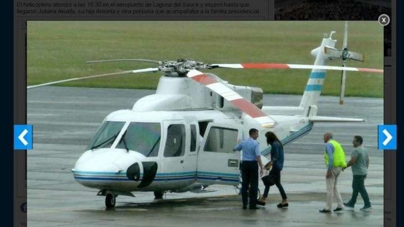 Macri mandó al helicóptero presidencial a recoger a su familia a Punta del Este
