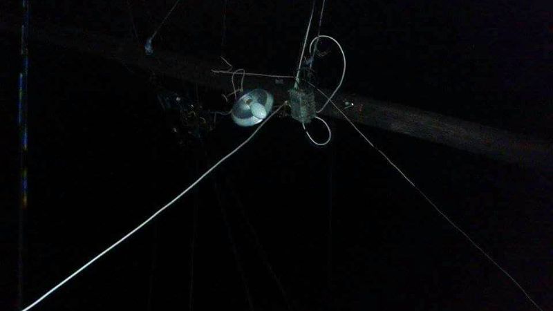 Intenso temporal de lluvia y viento en Recreo