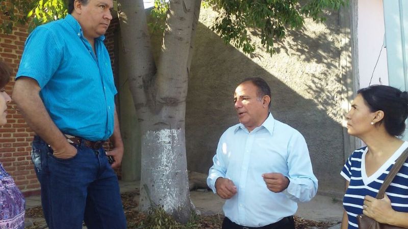 El senador Corpacci recorrió obras de ampliación y refacción de la Escuela N°48
