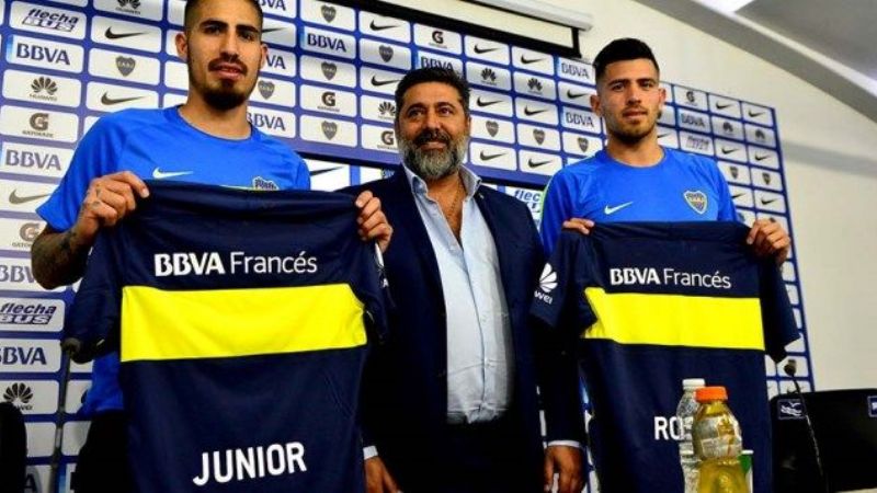 Boca presentó a sus dos refuerzos: Junior Benítez y el arquero Rossi