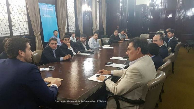 Nóblega se reunió con Mac Allister y funcionarios nacionales