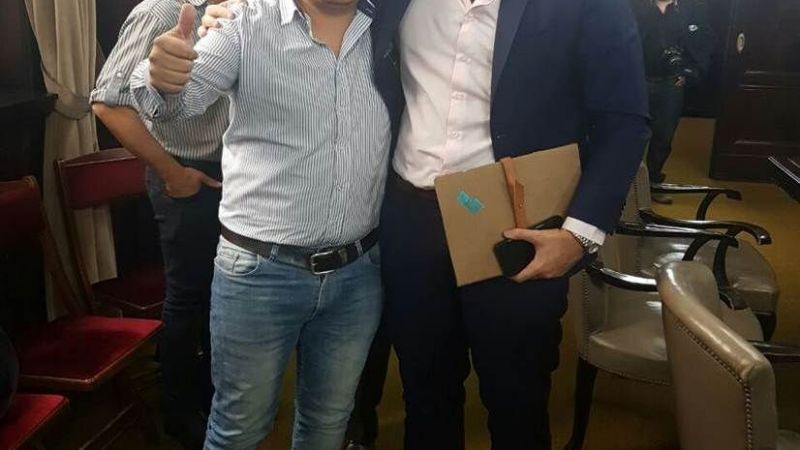 Nóblega se reunió con Mac Allister y funcionarios nacionales