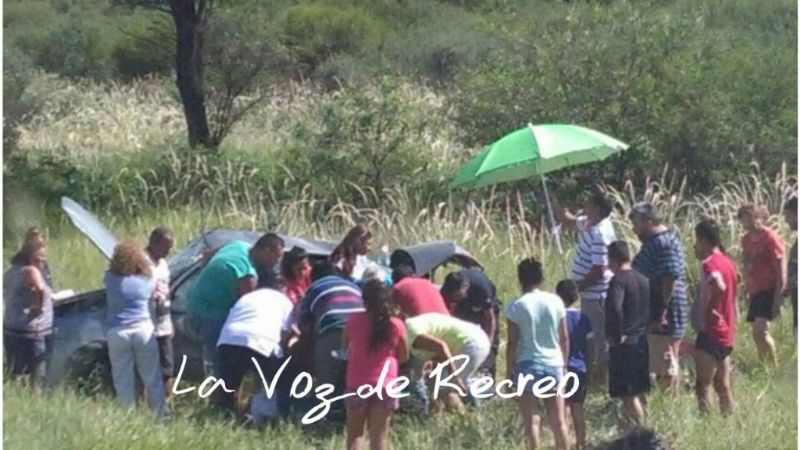 Tres heridos tras el vuelco de un auto en la ruta 157