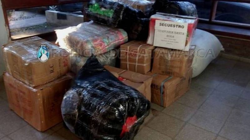 Secuestran mercadería ilegal en Valle Viejo
