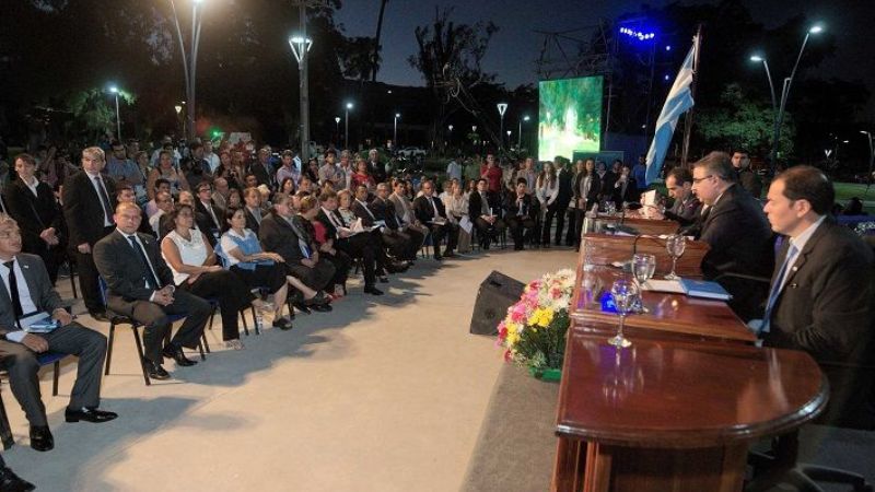 Lucía en la apertura de sesiones del CD Capitalino