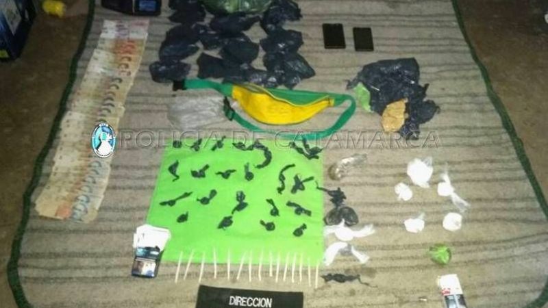 Desbaratan un punto de venta de drogas en Fray Mamerto Esquiú