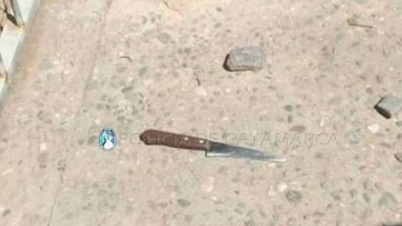 Tras un ilícito aprehendieron a un hombre y secuestran un arma blanca