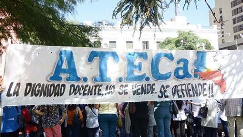 Marcha de docentes especiales