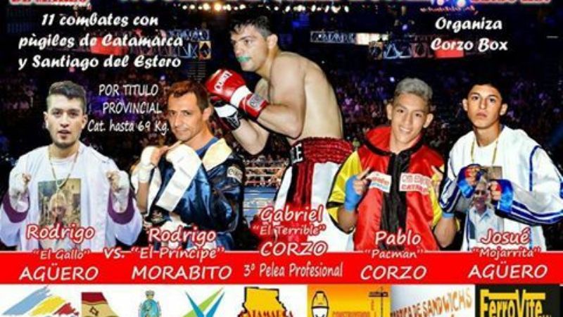 “Noche de campeones” con el “Terrible” Corzo y Morabito-Agüero