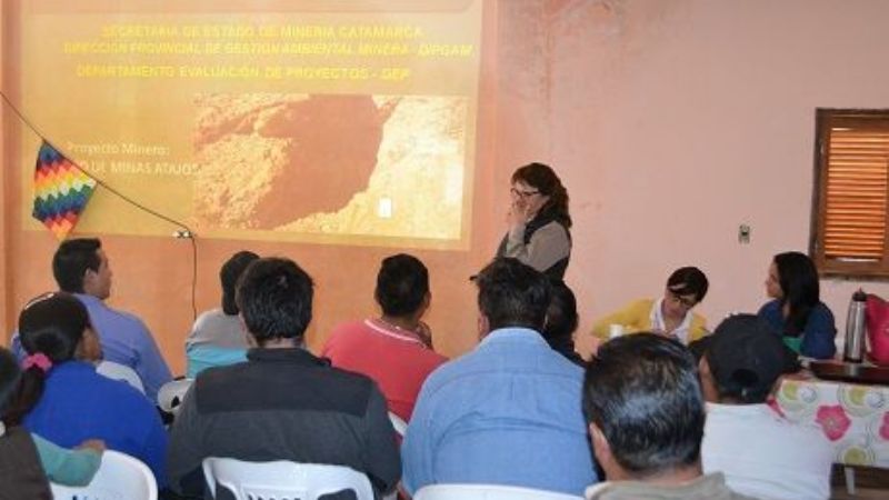 Minería informó sobre Minas Atajo en Capillitas