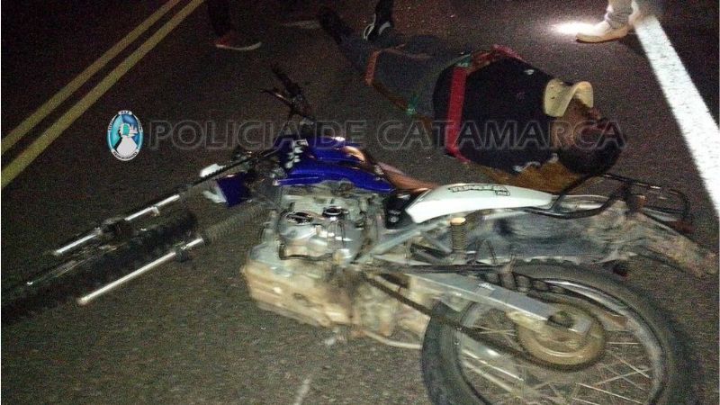 Peatón fue embestido por una motocicleta en Belén