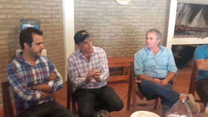 El senador Fernández se reunió con Fidel Sáenz y Enzo Carrizo