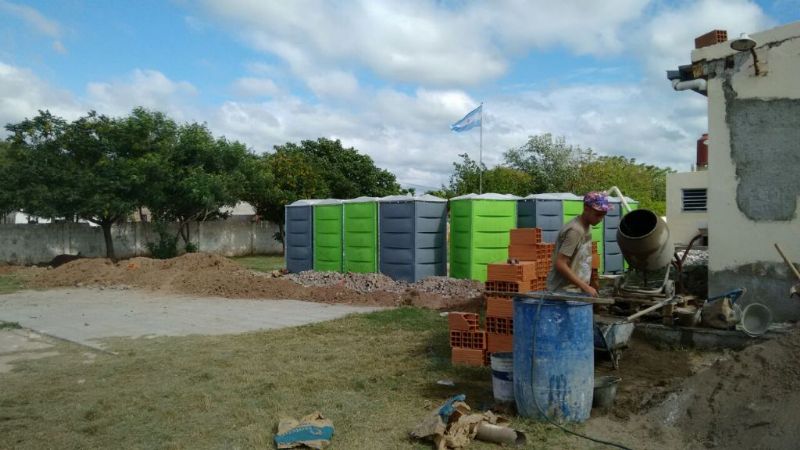 Continúa la obra de refacción edilicia en la Escuela N°172