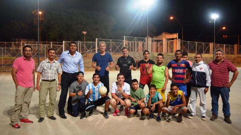 Instalaron nuevas luminarias en el “Poli Sur”