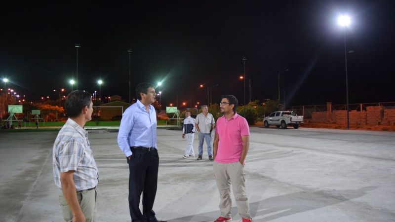 Instalaron nuevas luminarias en el “Poli Sur”