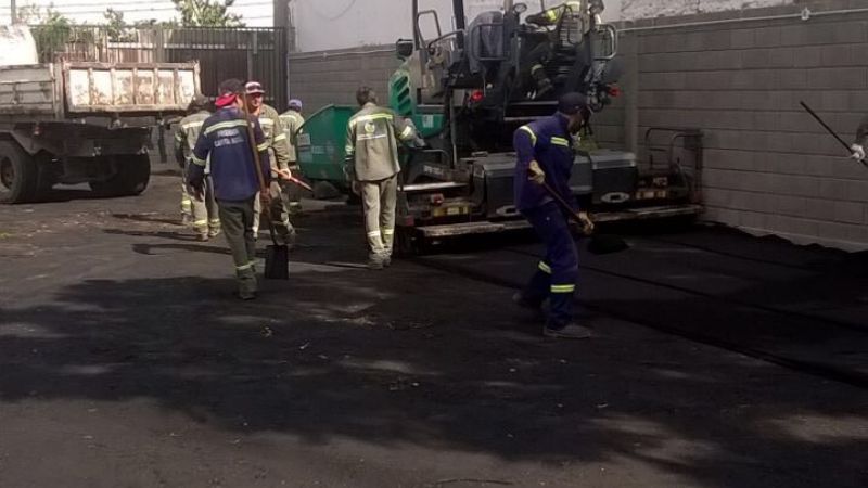 Arreglos en predio de la ex Cáritas