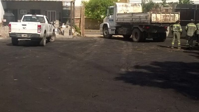 Arreglos en predio de la ex Cáritas