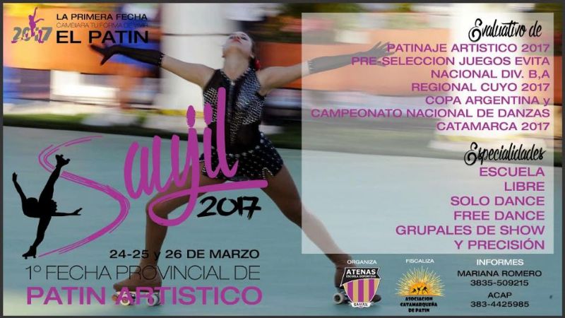 El Patín Artístico de la ACAP abrirá el Provincial en Saujil
