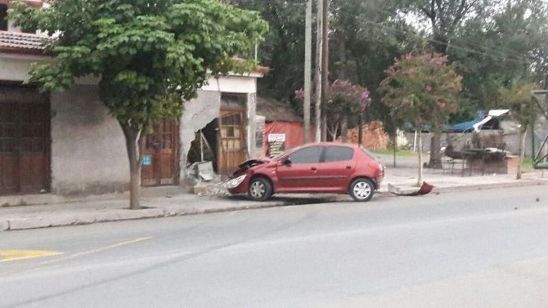 Chocó contra una casa