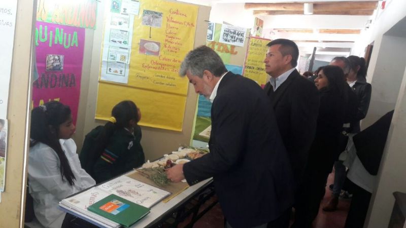 Liquín participó de la inauguración de la Feria de ciencias de la Puna