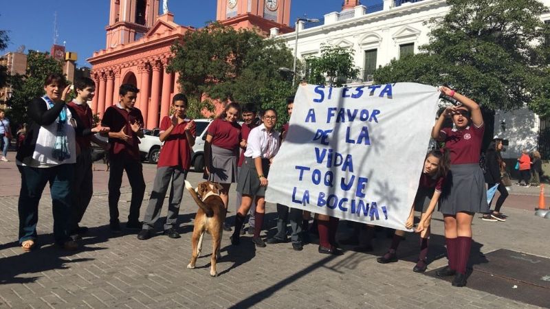 Marcha por la Vida desde La Alameda hasta el Paseo de la Fe