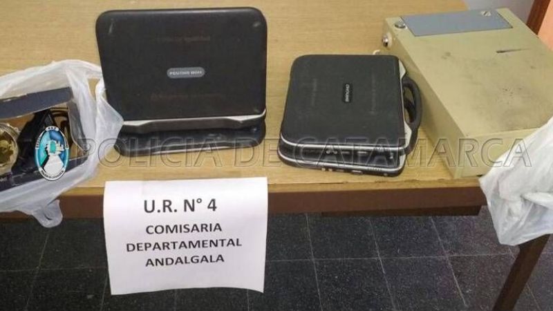 Recuperan una caja registradora robada y cuatro netbooks