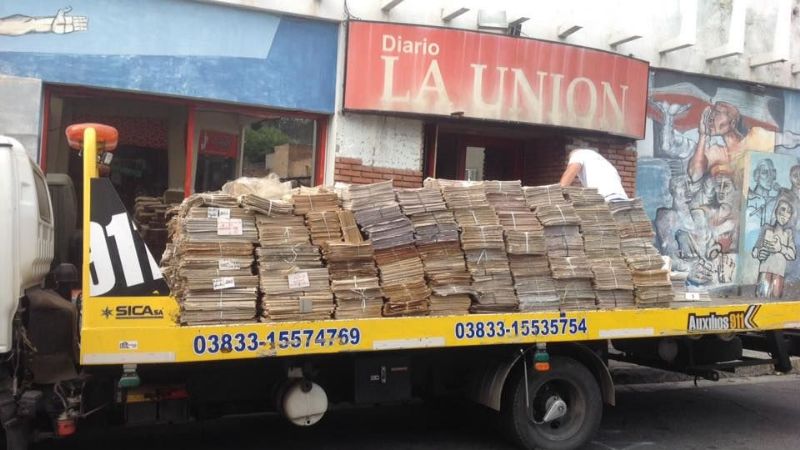 Pasaron por agua el archivo de La Unión