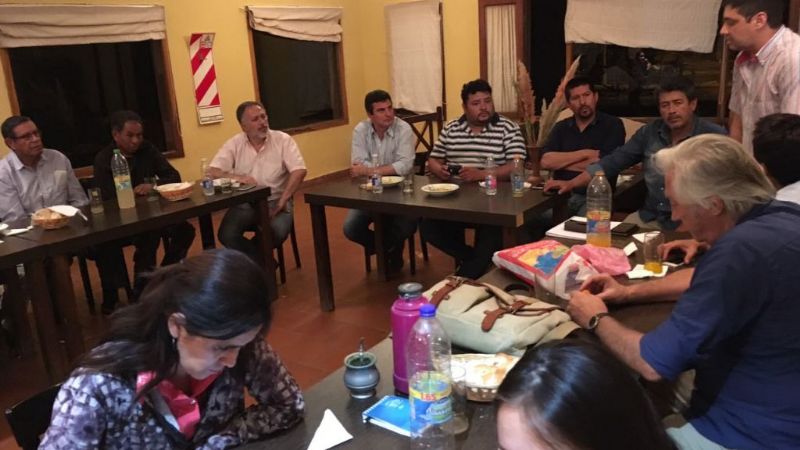 El senador Solá Jais recorrió escuelas de Belén