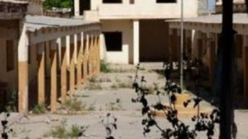 Estado de abandono del viejo edificio