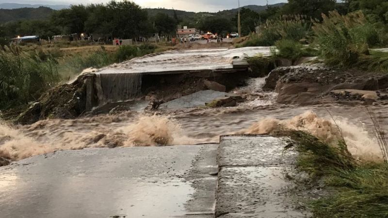 Desapareció el badén del Camino de la Virgen