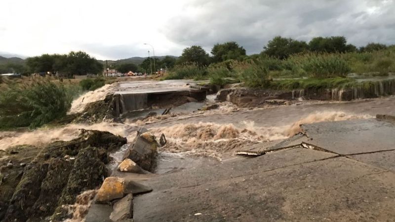 Desapareció el badén del Camino de la Virgen