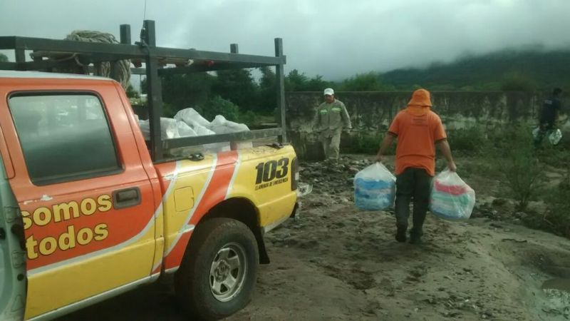 Llega la asistencia a los damnificados