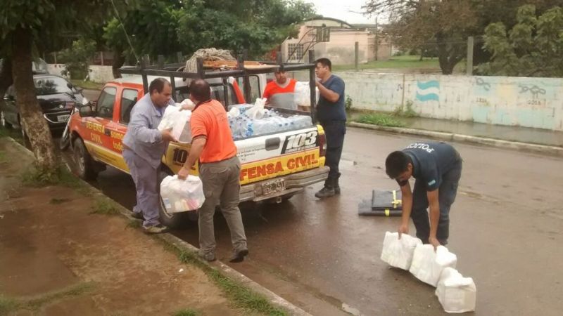 Llega la asistencia a los damnificados