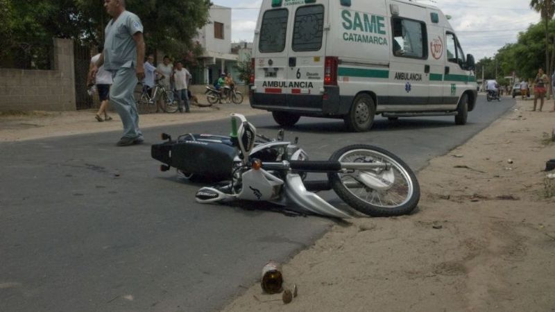 Motociclistas heridos en accidentes de tránsito